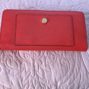 Wristlet/wallet Tangerine Orange